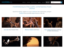 Tablet Screenshot of metafields.org